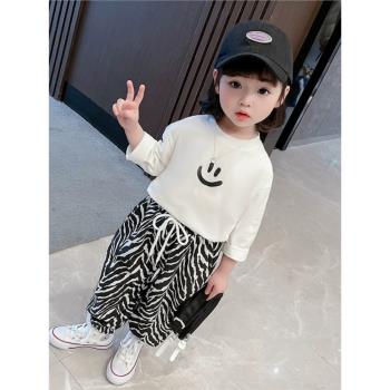 春秋季時髦寶寶衣服兒童裝兩件套