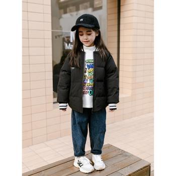 短款中大童小學生時尚韓版羽絨服