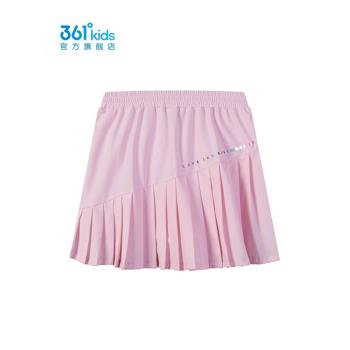 商場同款361童裝女童休閑短裙2023夏季新款中大童裙子兒童百褶裙