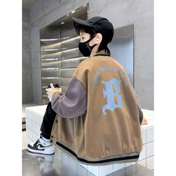 兒童裝男童春裝外套棒球服2025新款帥洋氣中大童春季春秋款男孩潮