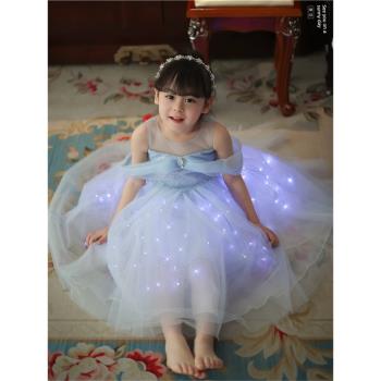 女童高階發光生日主持人洋氣禮服