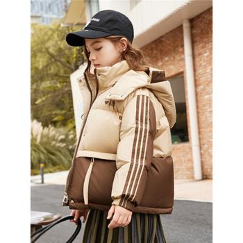 英國NEXT冬季兒童羽絨服女童中長款2023新款中大童小女孩加厚外套