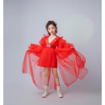 皖君時尚氣質中國風春晚唱歌禮服