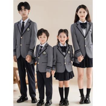 韓版學院派春秋兒童西裝校服