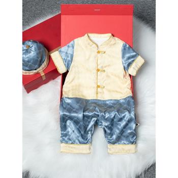 夏季嬰幼兒連體衣生日宴周歲禮服