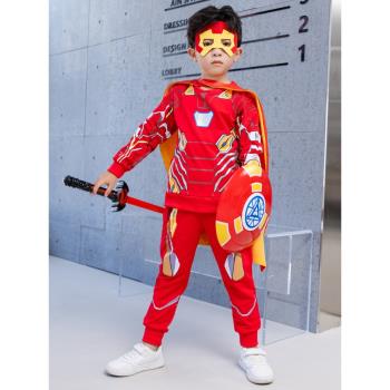 萬聖節兒童服裝鋼鐵俠蜘蛛俠超人cosplay童話人物角色扮演衣服