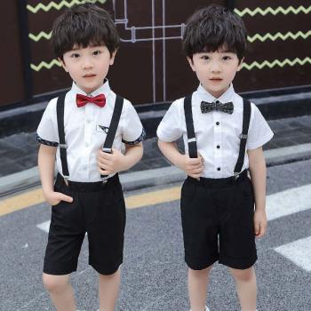 夏季短袖短褲主持六一兒童禮服