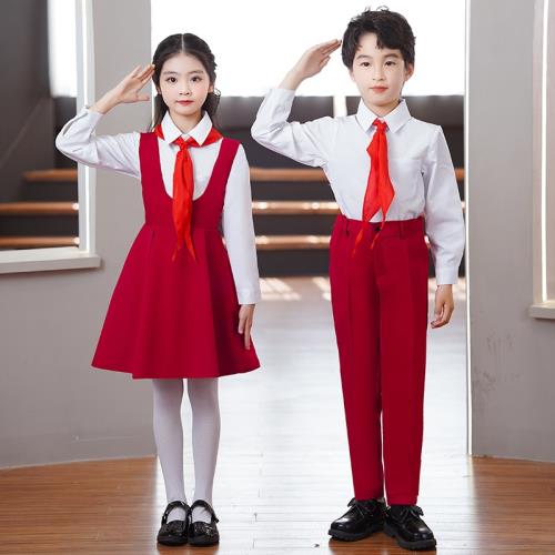 六一中小學生男女兒童演講比賽詩歌朗誦表演服裝合唱服演出晚禮服