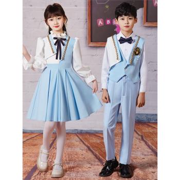 元旦兒童合唱服中小學生班服禮服詩歌朗誦演講比賽演出服表演服