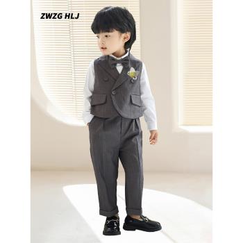 禮服鋼琴周歲生日小男孩兒童西裝