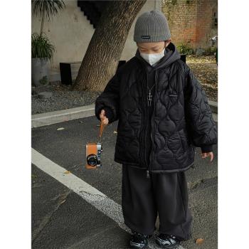 男童輕薄秋冬季2023新款加厚外套