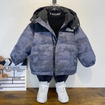 男童洋氣棉衣外套韓版加厚羽絨服