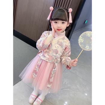 周歲女寶寶秋款超仙復古風禮服