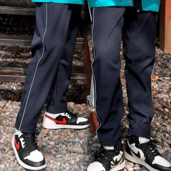加絨防風沖鋒褲初高中小學生校服