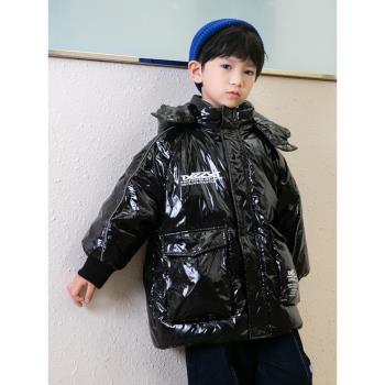 亮面免洗洋氣中長款加厚羽絨服