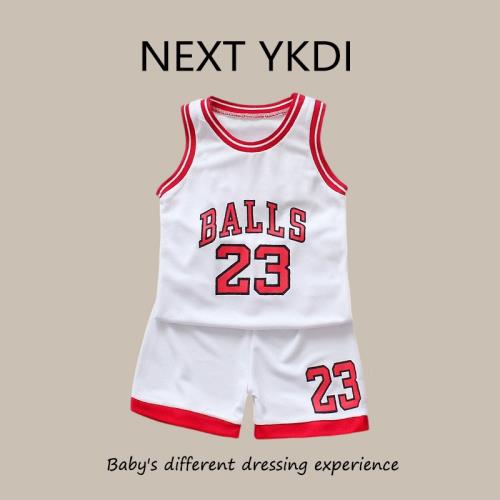 英國NEXT夏季兒童籃球服套裝男寶寶六一運動服服中小學生訓練球衣