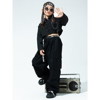 女童爵士舞潮酷走秀服中國風上衣