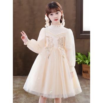 公主裙兒童婚禮蓬蓬紗衣服愛莎