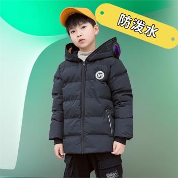 巴拉bala兒童冬季奧特曼羽絨棉服