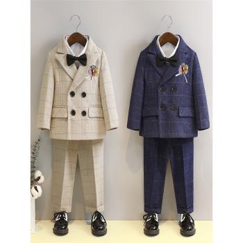 周歲生日小西裝套裝英倫男孩禮服