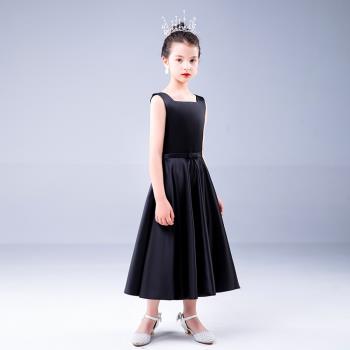 春季中長款音樂會公主兒童禮服