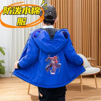 巴拉bala兒童蜘蛛俠拜年羽絨棉服