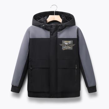 巴拉bala冬季加厚中大童羽絨棉服