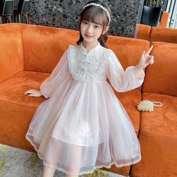 禮服裙春秋季中國風洋氣女童旗袍