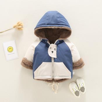 小棉襖加厚衣服卡通嬰兒冬季外套