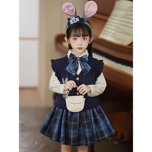 女童兔子警官衣服襯衫jk套裝秋季朱迪兒童裙子學院風洛麗塔公主裙