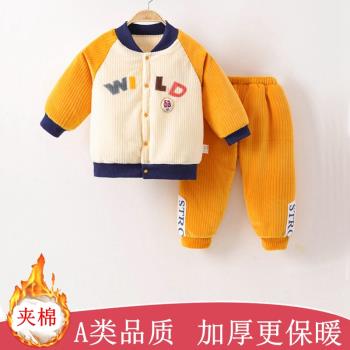 冬季棉襖加厚寶寶個月燈芯絨外套