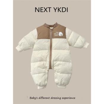 NEXT英國冬季外出兒童哈衣羽絨服