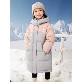 兒童羽絨服男童中長款2023新款韓版白鴨絨女童洋氣加厚中大童童裝