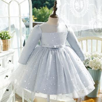 秋冬款春夏女寶寶生日宴兒童禮服