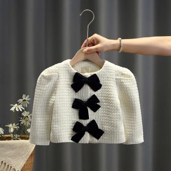 女童氣質名媛外套春秋款兒童洋氣小香風公主上衣女孩寶寶韓版衣服