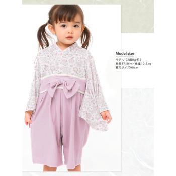童裝日系振袖和服多色櫻花哈衣