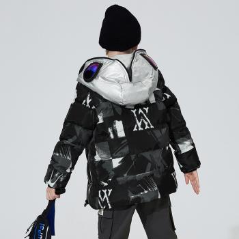 巴拉bala兒童冬季加厚羽絨棉服