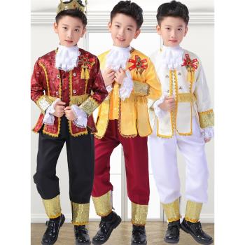 兒童話劇王子演出服荷蘭舞蹈公主裙歐洲王子宮廷禮服英國貴族服裝