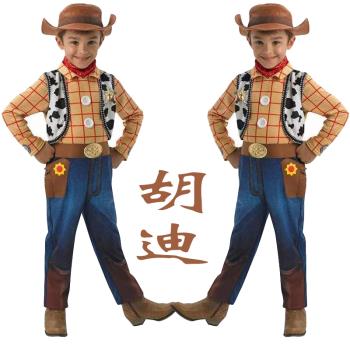 萬聖節小孩子玩具總動員4衣服胡迪woody兒童cosplay角色扮演服裝