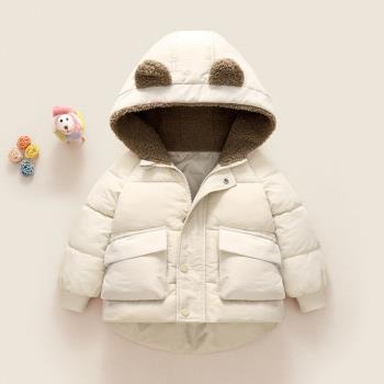 秋冬加厚中小童保暖外套羽絨棉服