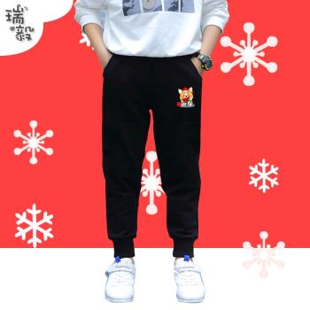 可愛柯基狗聖誕創意兒童裝小腳褲