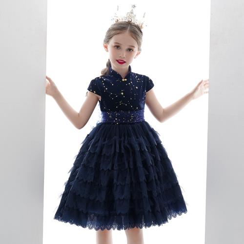 兒童禮服公主裙蓬蓬紗女童生日晚禮服花童鋼琴演奏演出服走秀夏季