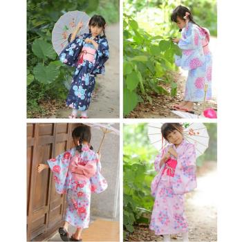 兒童日式振袖和服100-140碼浴衣