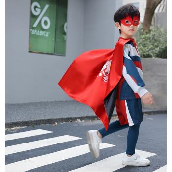 萬聖節兒童服裝奧特曼衣服男童面具角色扮演cos幼兒園蜘蛛俠戰衣
