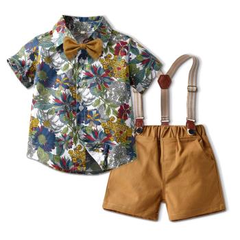 帥氣嬰幼兒純色滿月周歲禮服夏裝