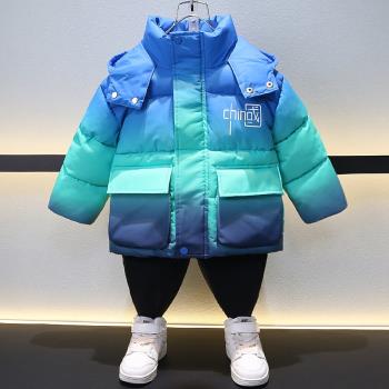 冬季加厚洋氣男孩兒童羽絨棉服