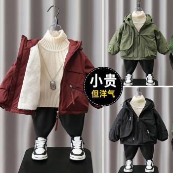 冬季韓版工裝外套加絨加厚派克服