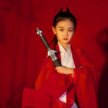 漢服女童花木蘭演出女俠客走秀夏季兒童古裝超仙女孩古典國學服裝