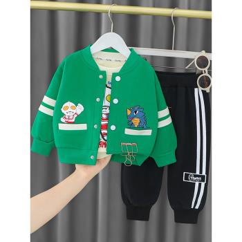 男童嬰兒帥氣春秋時髦奧特曼衣服