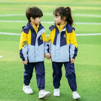 秋冬沖鋒衣一年級兒童小學生校服